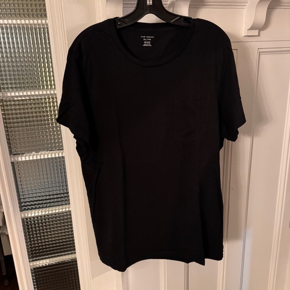 Club Monaco Men's Pocket T Shirt Black Crewneck Solid Pullover NWOT Sz XL - Picture 9 of 10